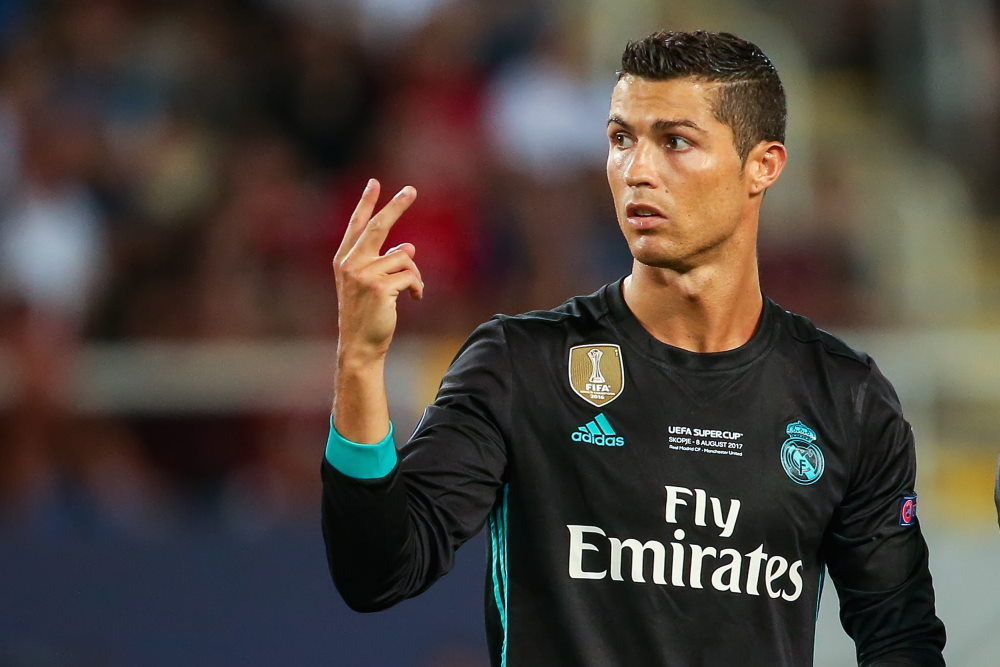 Ronaldo - visar hur många två fingrar är