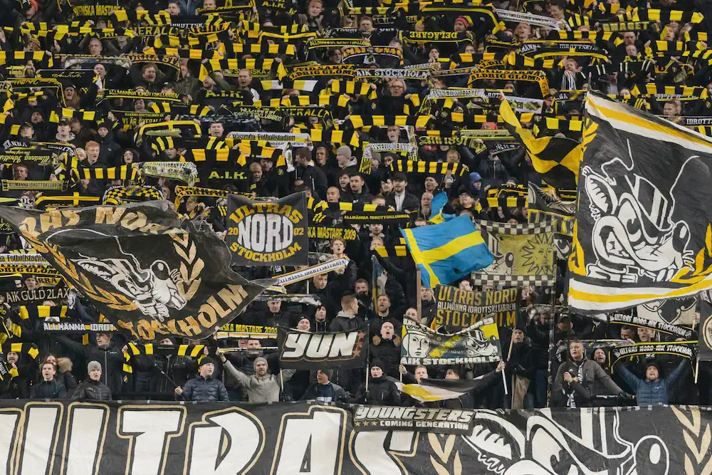 AIK fans under en match