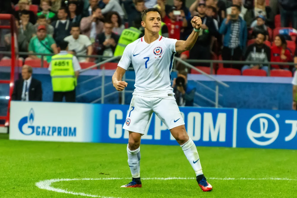 Alexis Sanchez - här i chilenska landslaget