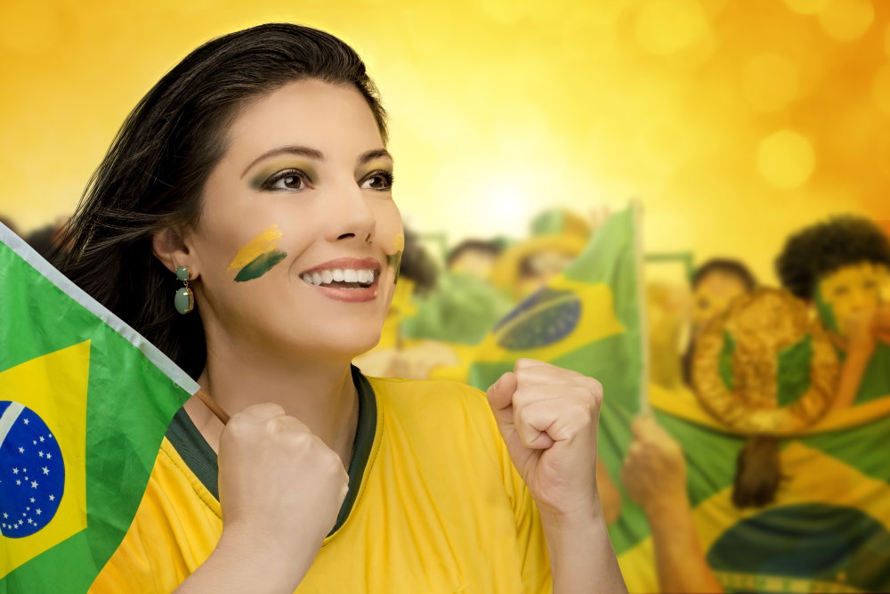 Brasiliansk supporter