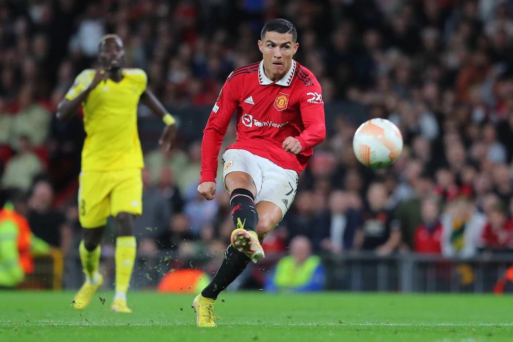 Cristiano Ronaldo här i spel för Manchester United