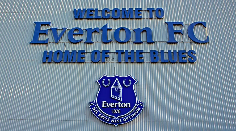 Everton FC - fasaden på Goodison Park