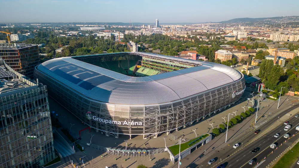 Ferencvaros Groupama Arena Fotbollsstadion