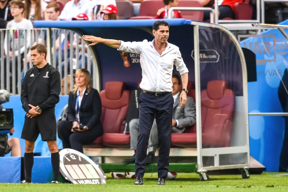Fernando Hierro, förbundskapten för Spanien