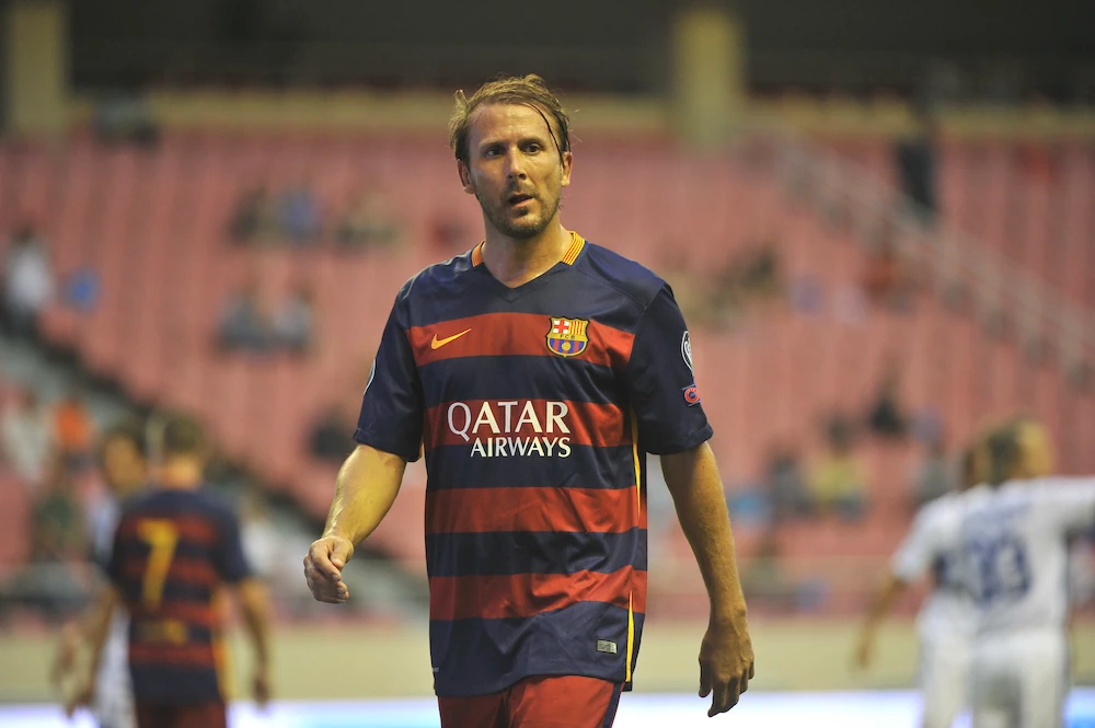 Gaizka Mendieta, välgörenhetsmatch med Barcelona