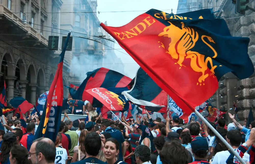 Genoa-supportrar