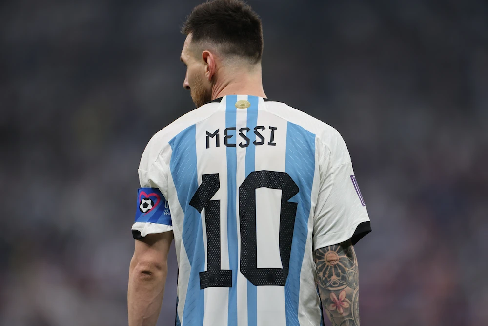 Lionel Messi, Argentina - rygg med nummer