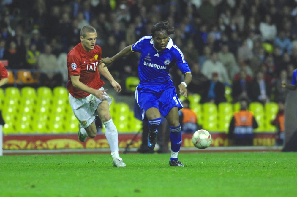 Nemanja Vidic och Didier Drogba