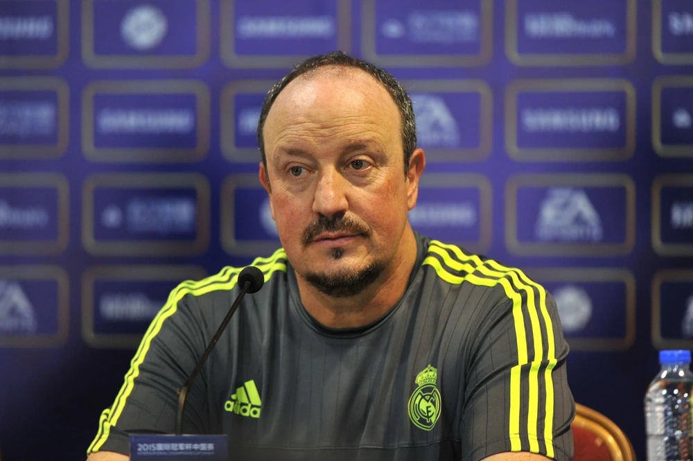 Rafael Benítez när han tränade Real Madrid