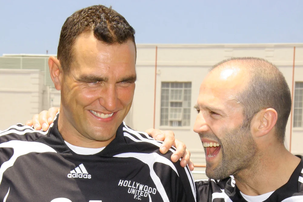 Vinnie Jones och skådespelaren Jason Statham