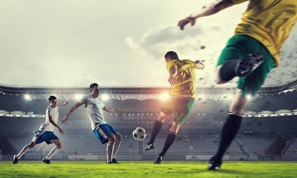 Spelare under match