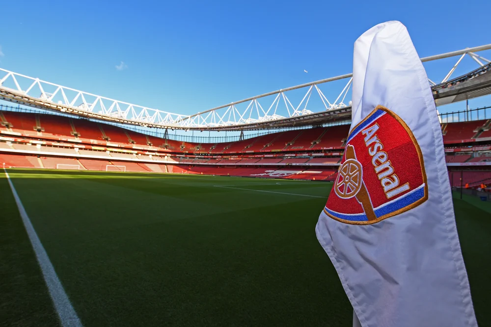 Hörnflagga på Arsenals Emirates Stadium