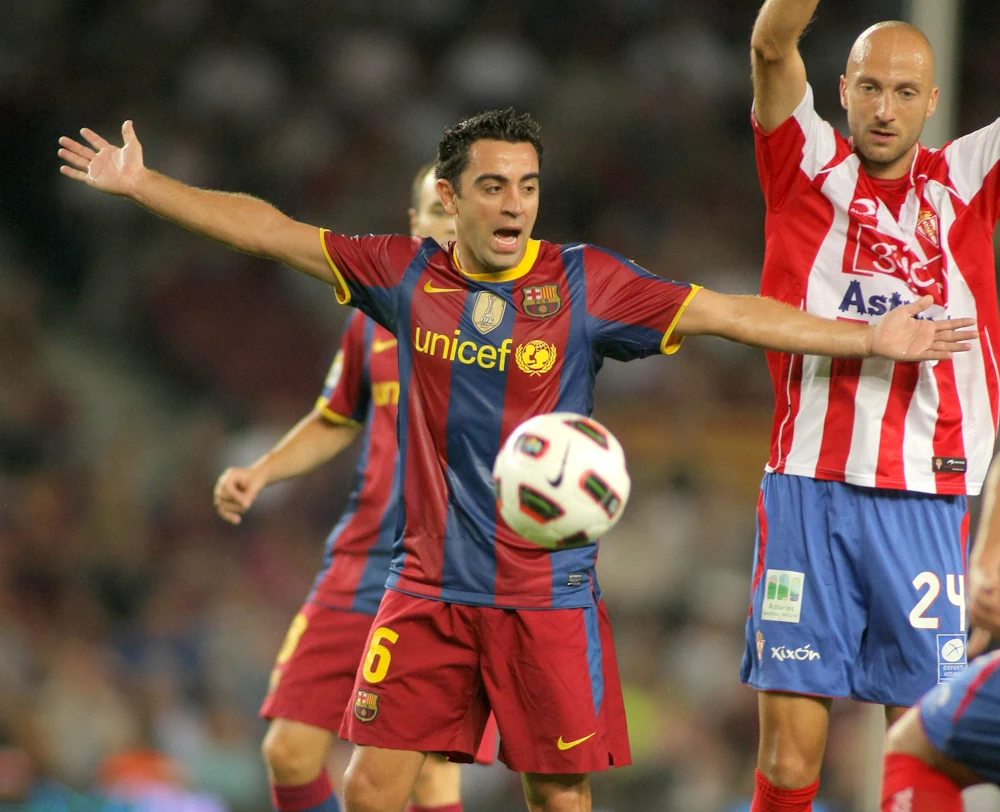 Xavi när han spelade för Barcelona