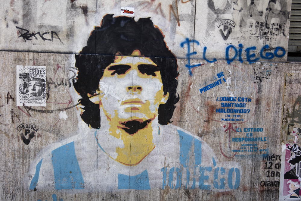 Diego Armando Maradona - på väggen