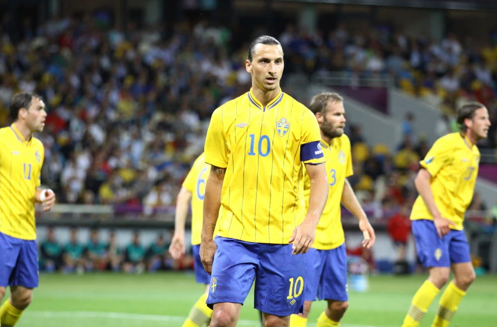 Zlatan Ibrahimovic - här spelandes i landslaget